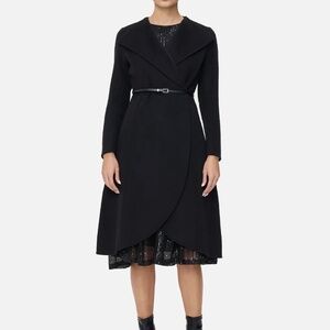 Black Wool Coat / winter jacket